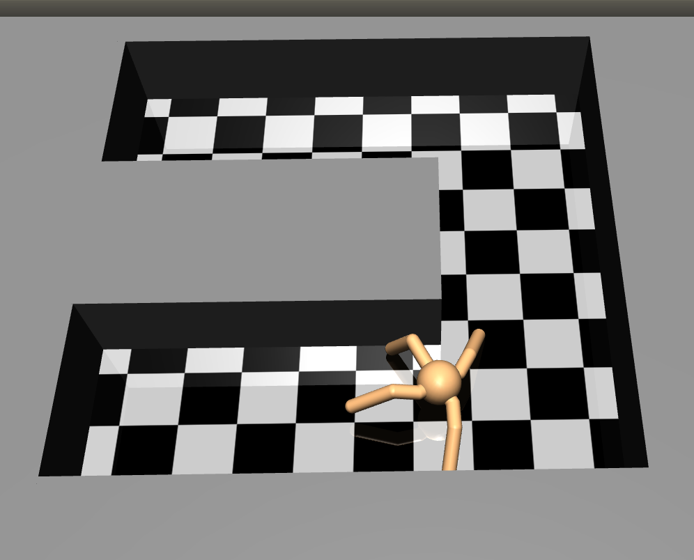 Hierarchical RL locomotion environment